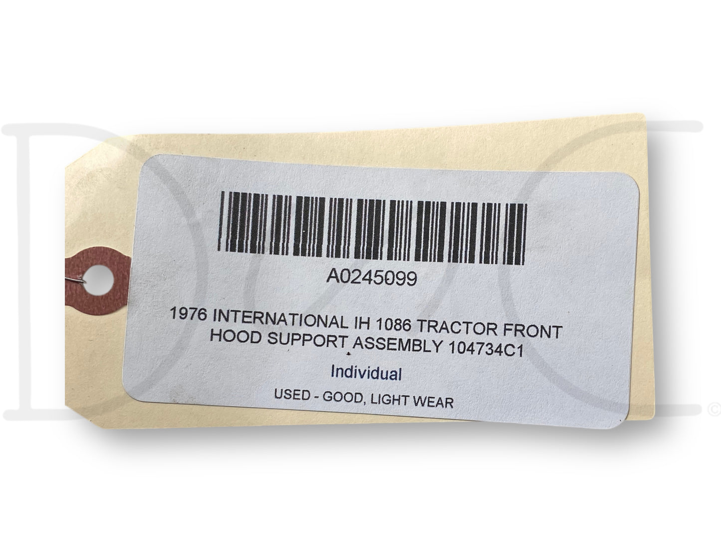 1976 International IH 1086 Tractor Front Hood Support Assembly 104734C1