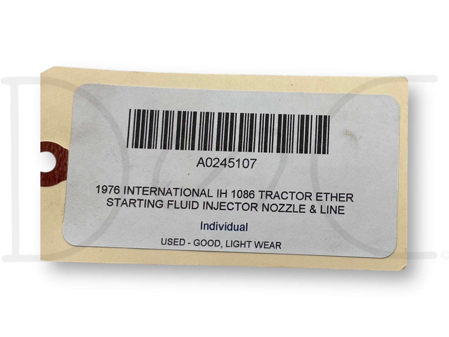 1976 International IH 1086 Tractor Ether Starting Fluid Injector Nozzle & Line