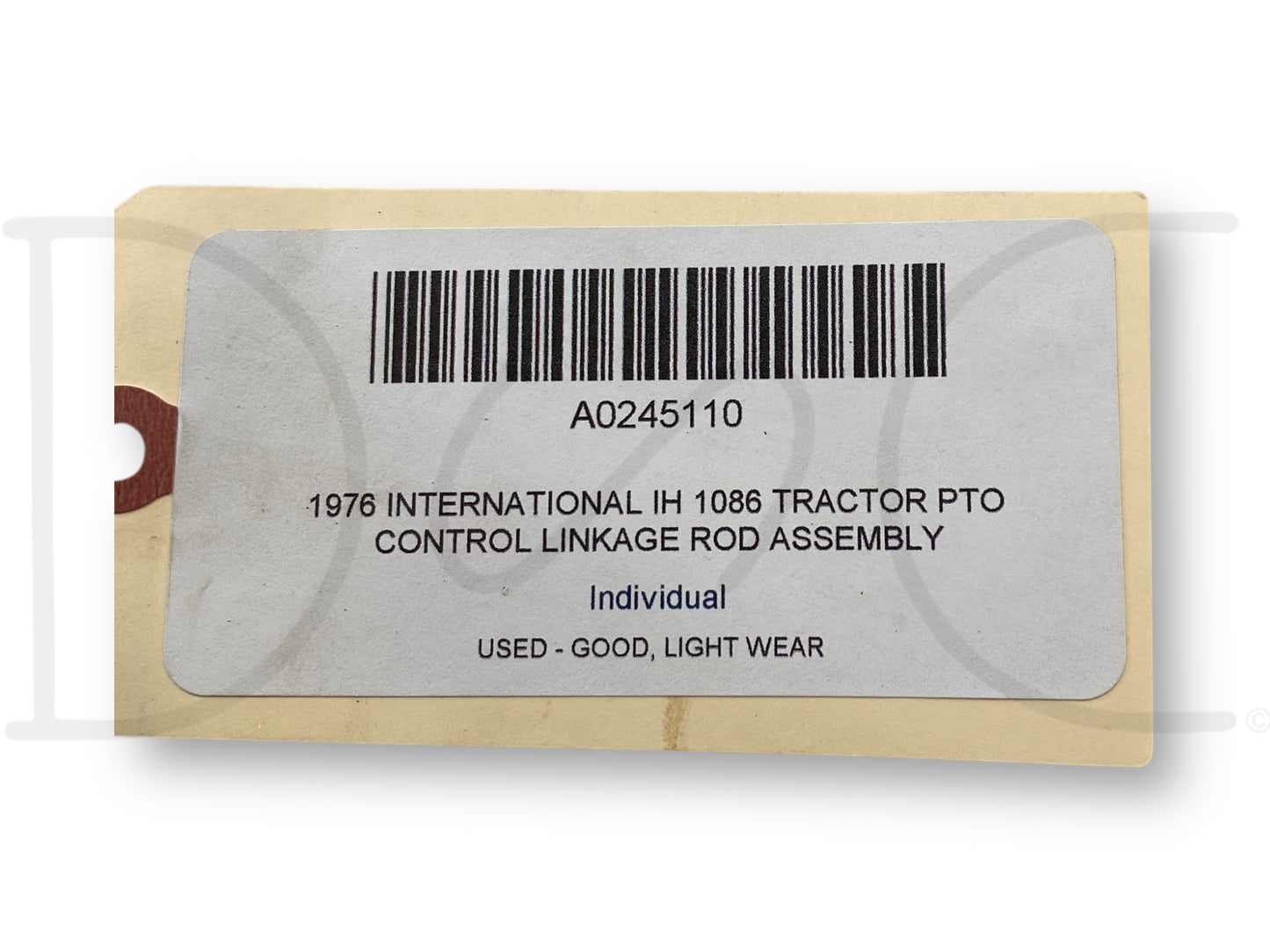 1976 International IH 1086 Tractor PTO Control Linkage Rod Assembly