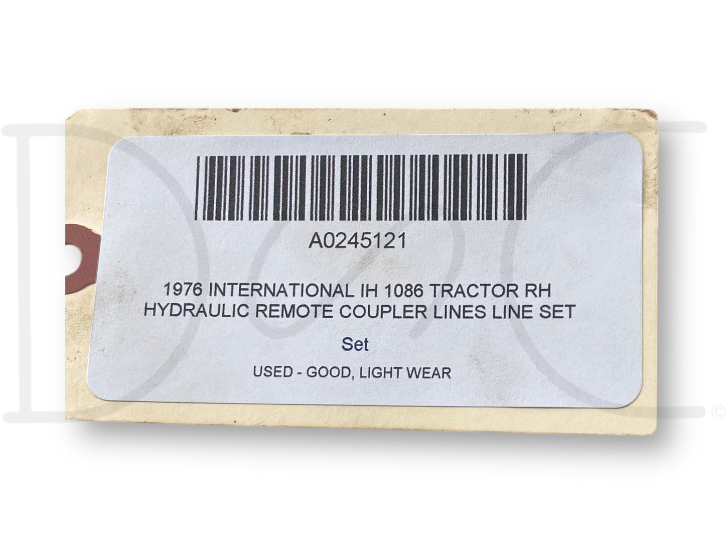 1976 International IH 1086 Tractor RH Hydraulic Remote Coupler Lines Line Set