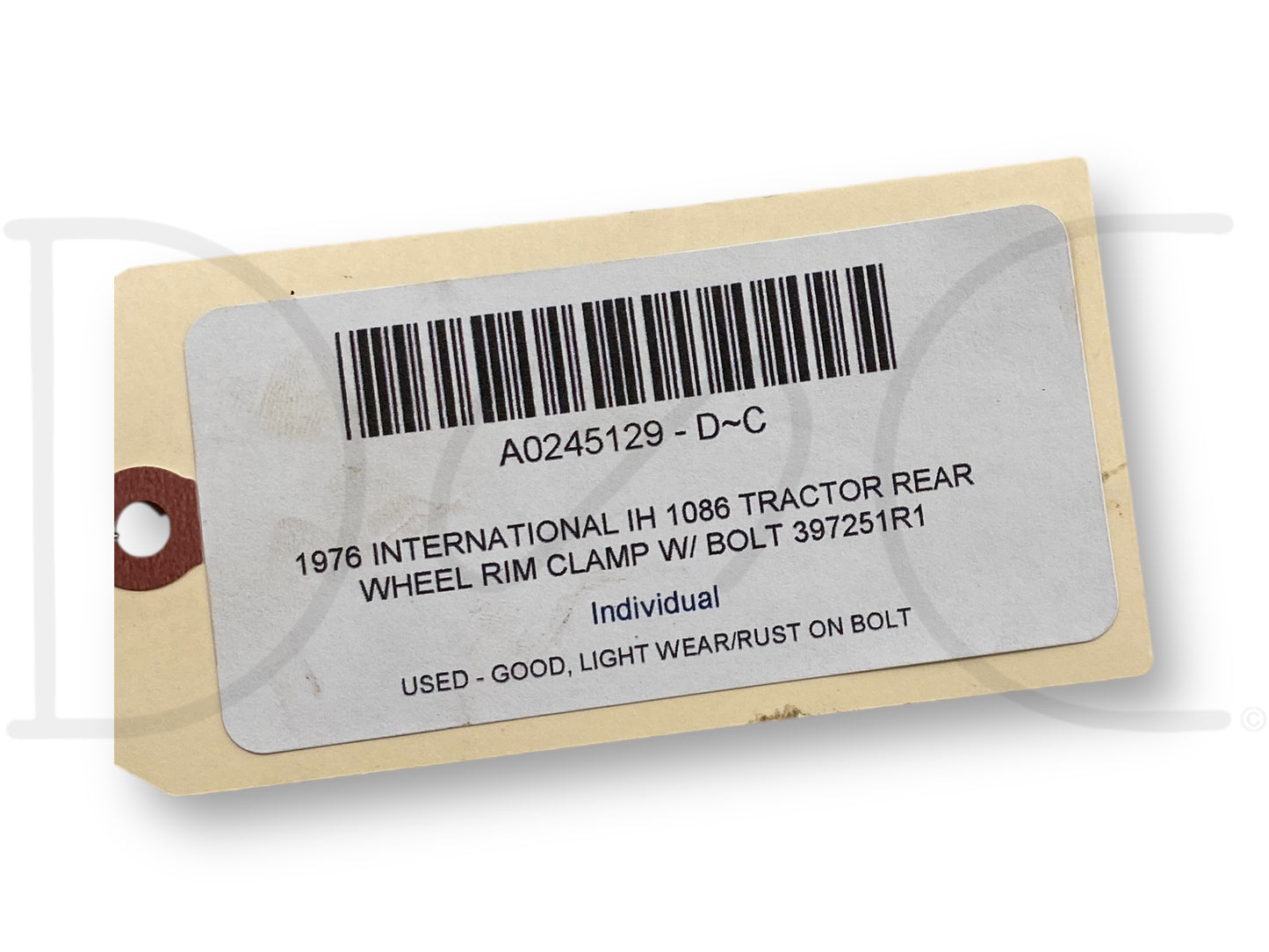 1976 International IH 1086 Tractor Rear Wheel Rim Clamp W/ Bolt 397251R1