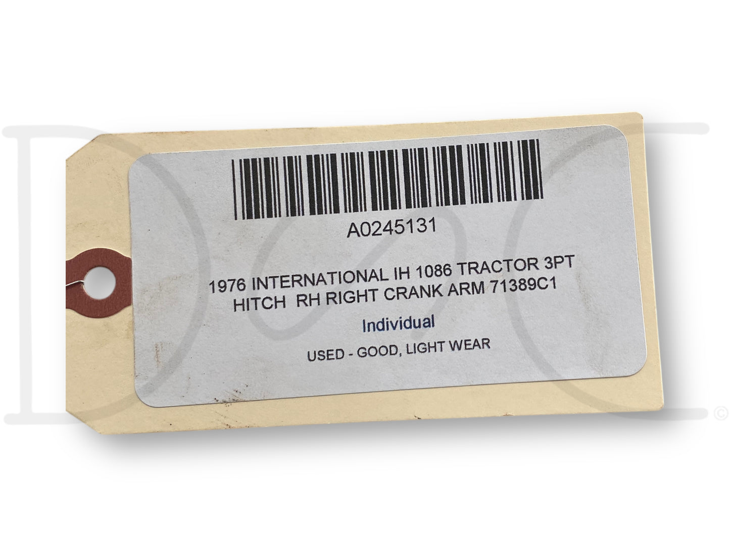 1976 International IH 1086 Tractor 3Pt Hitch RH Right Crank Arm 71389C1