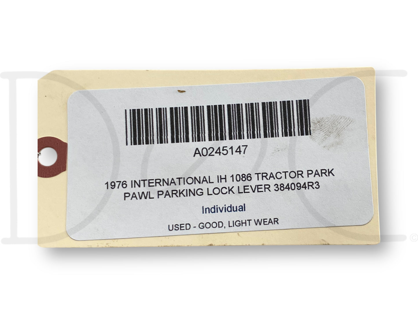 1976 International IH 1086 Tractor Park Pawl Parking Lock Lever 384094R3