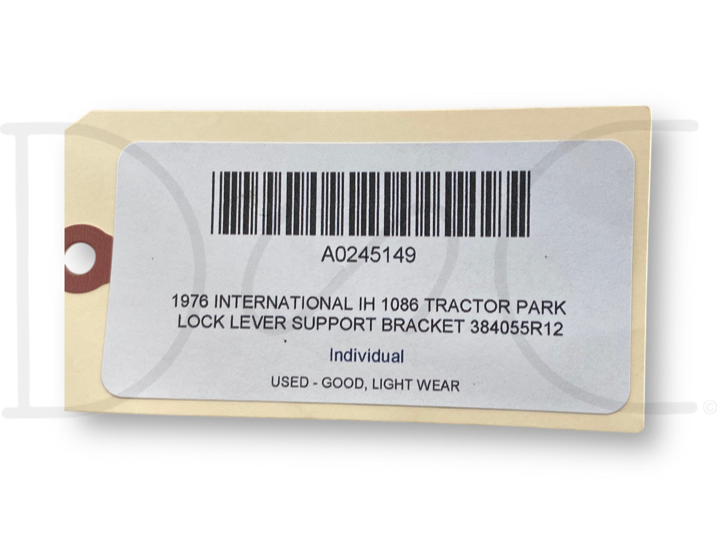 1976 International IH 1086 Tractor Park Lock Lever Support Bracket 384055R12