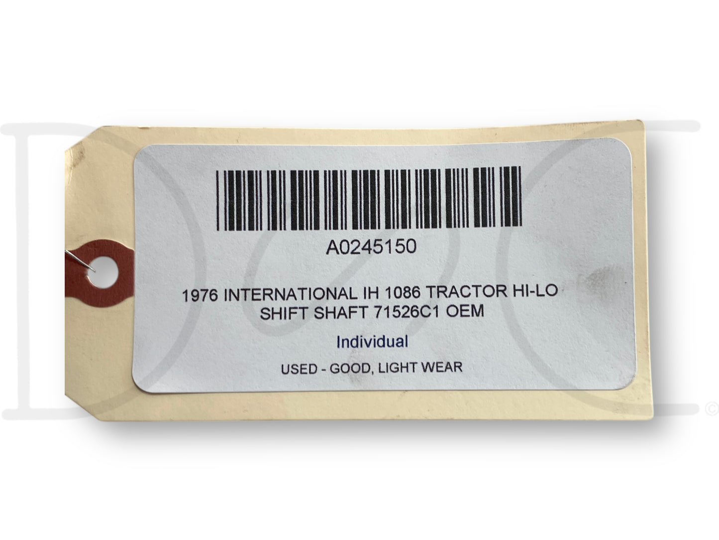 1976 International IH 1086 Tractor Hi-Lo Shift Shaft 71526C1 OEM