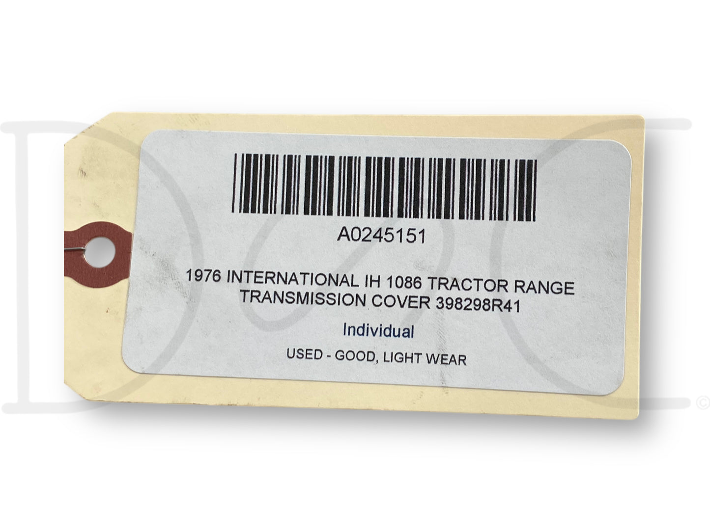 1976 International IH 1086 Tractor Range Transmission Cover 398298R41