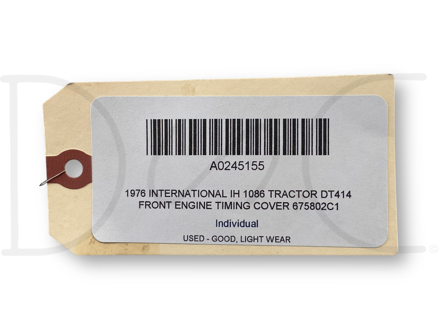 1976 International IH 1086 Tractor Dt414 Front Engine Timing Cover 675802C1