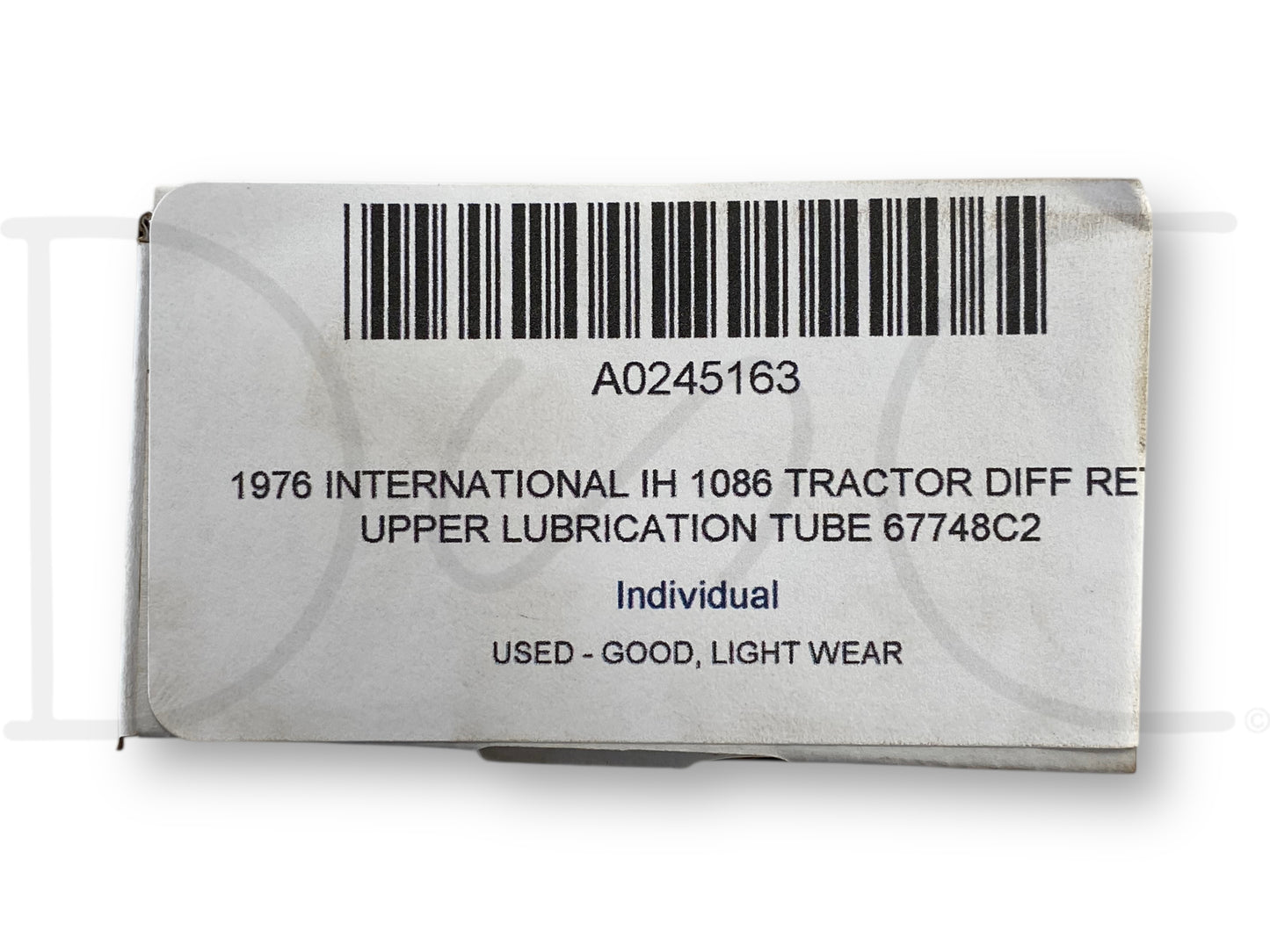 1976 International IH 1086 Tractor Diff Ret Upper Lubrication Tube 67748C2