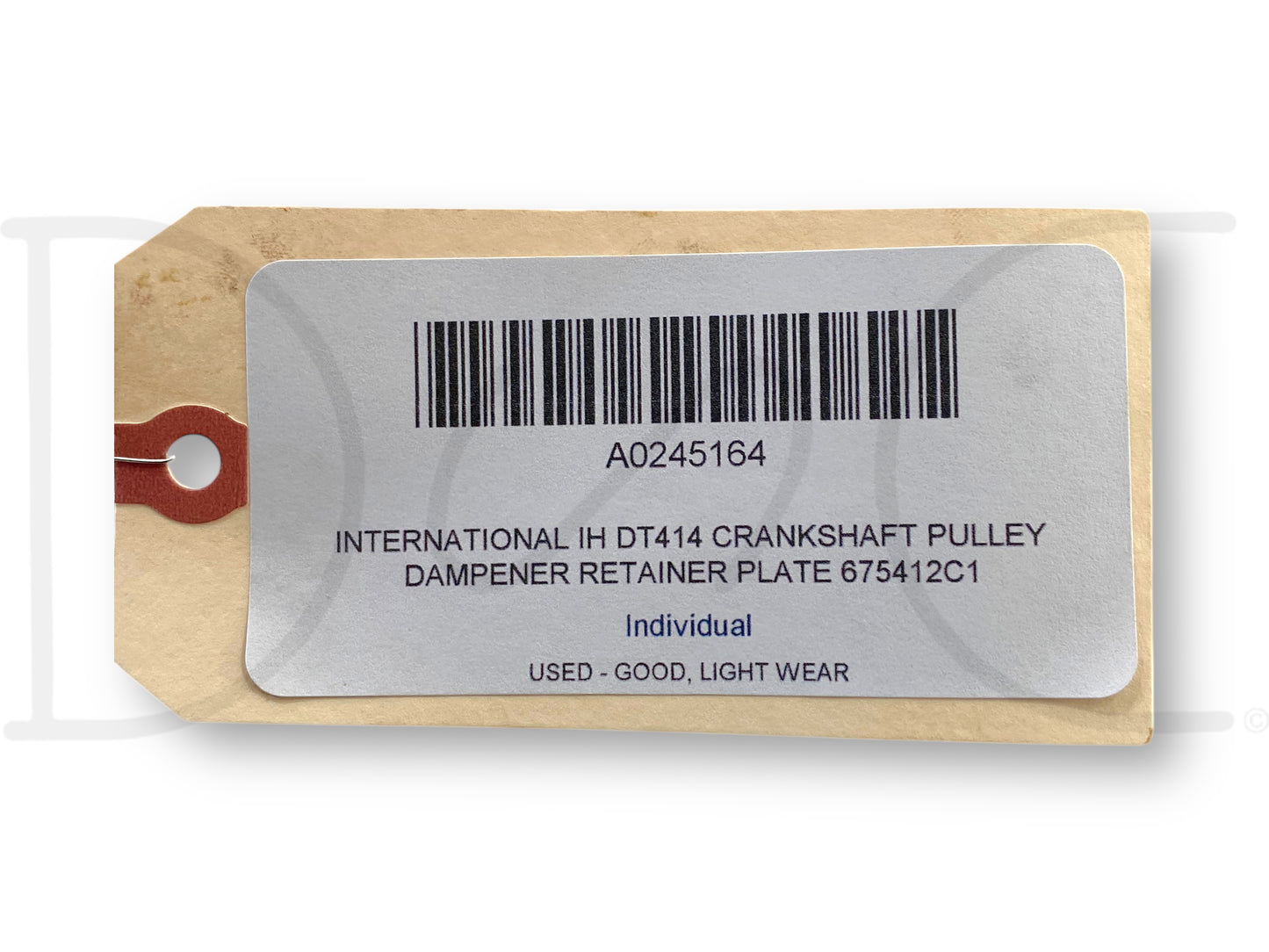 International IH Dt414 Crankshaft Pulley Dampener Retainer Plate 675412C1