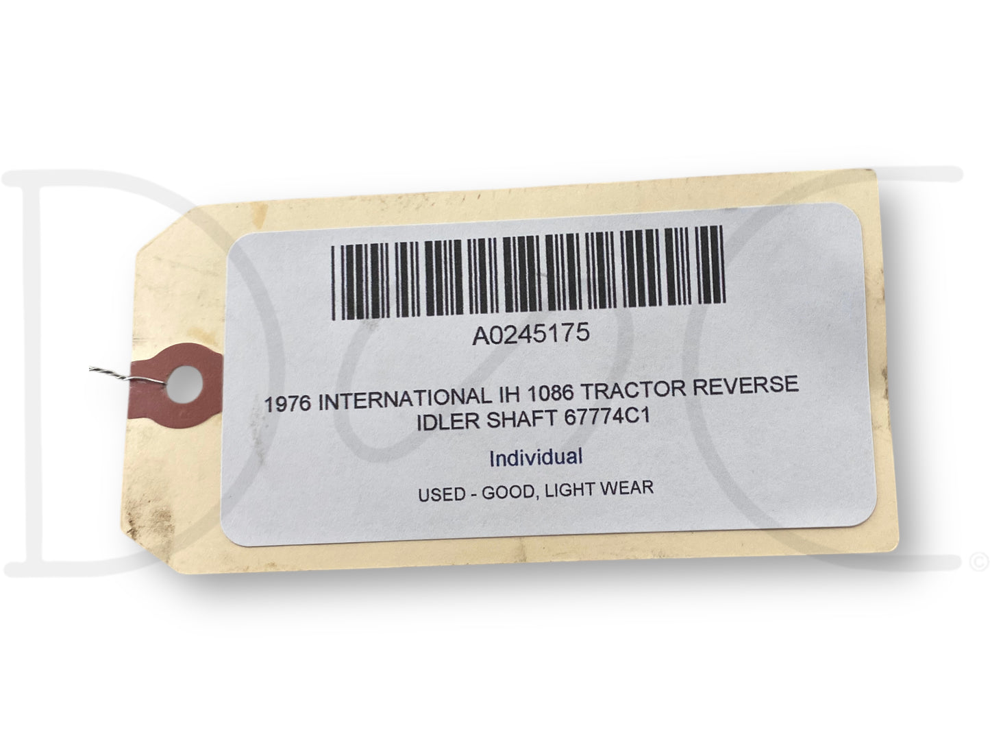 1976 International IH 1086 Tractor Reverse Idler Shaft 67774C1