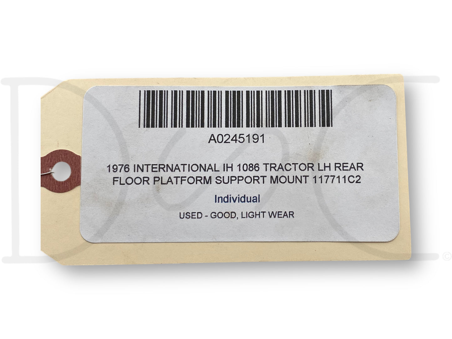 1976 International IH 1086 Tractor LH Rear Floor Platform Support Mount 117711C2