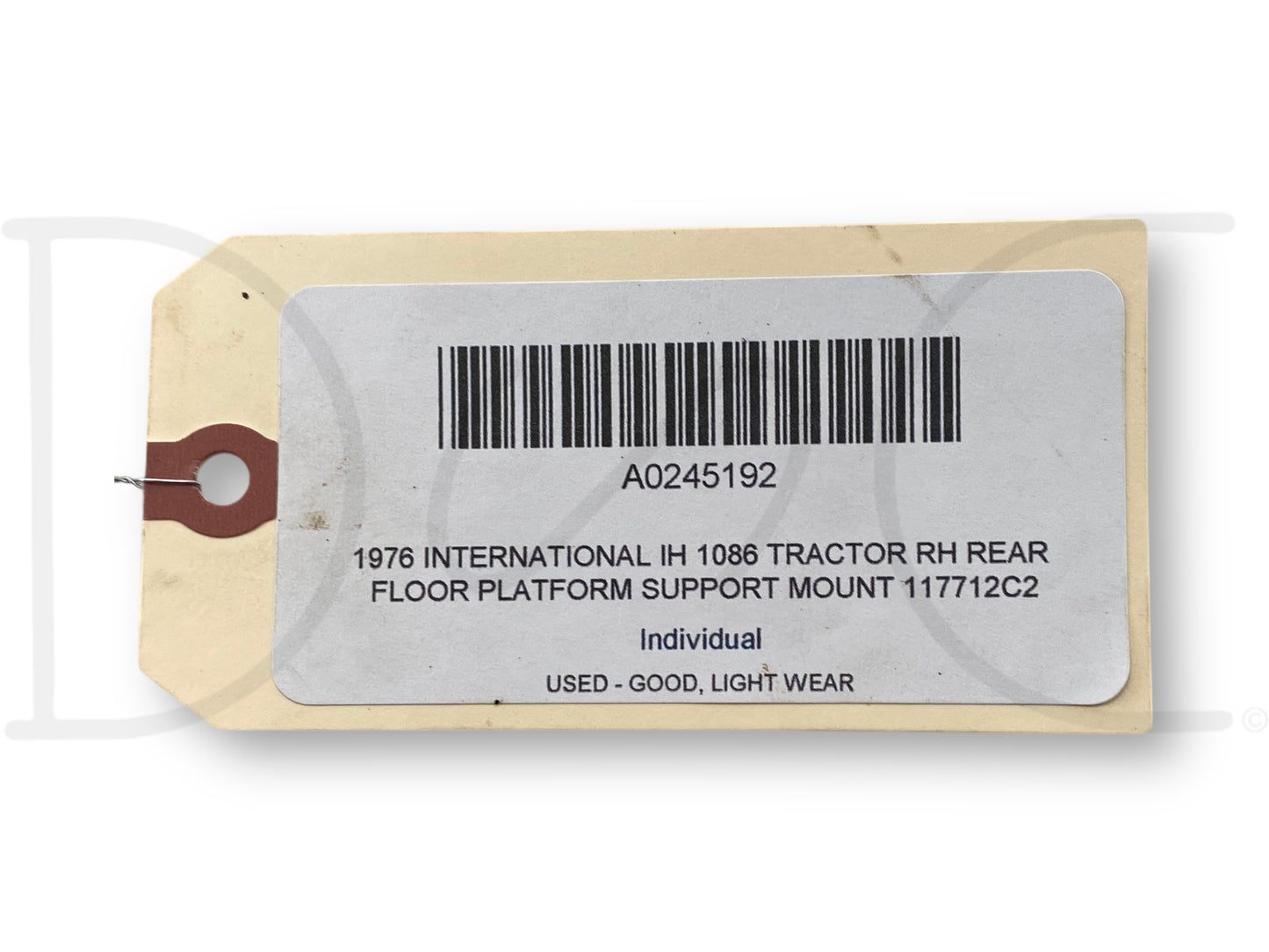 1976 International IH 1086 Tractor RH Rear Floor Platform Support Mount 117712C2