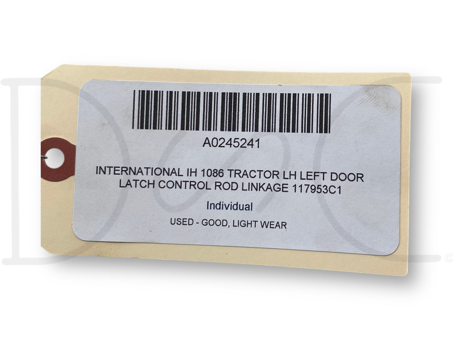 International IH 1086 Tractor LH Left Door Latch Control Rod Linkage 117953C1