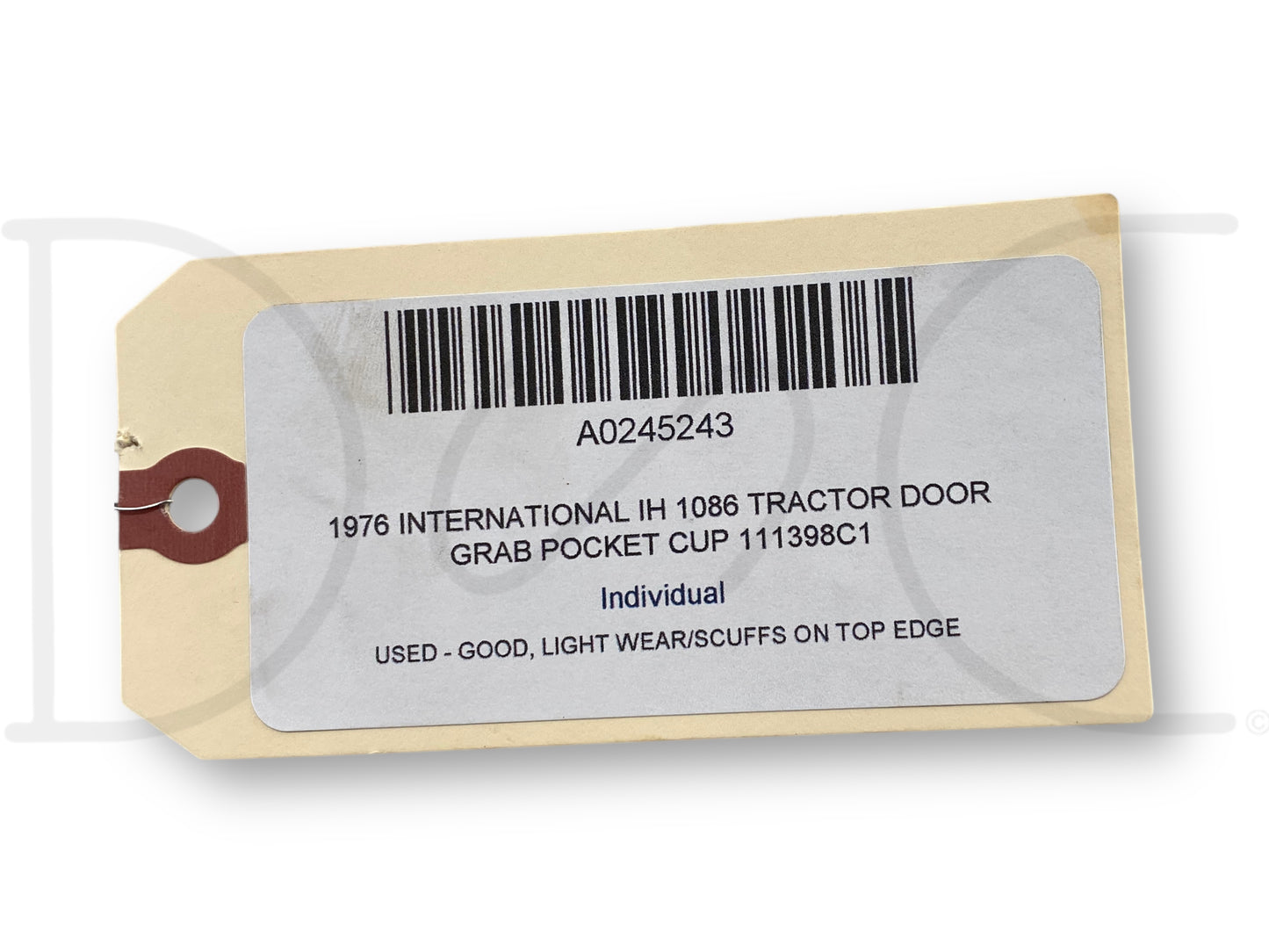 1976 International IH 1086 Tractor Door Grab Pocket Cup 111398C1