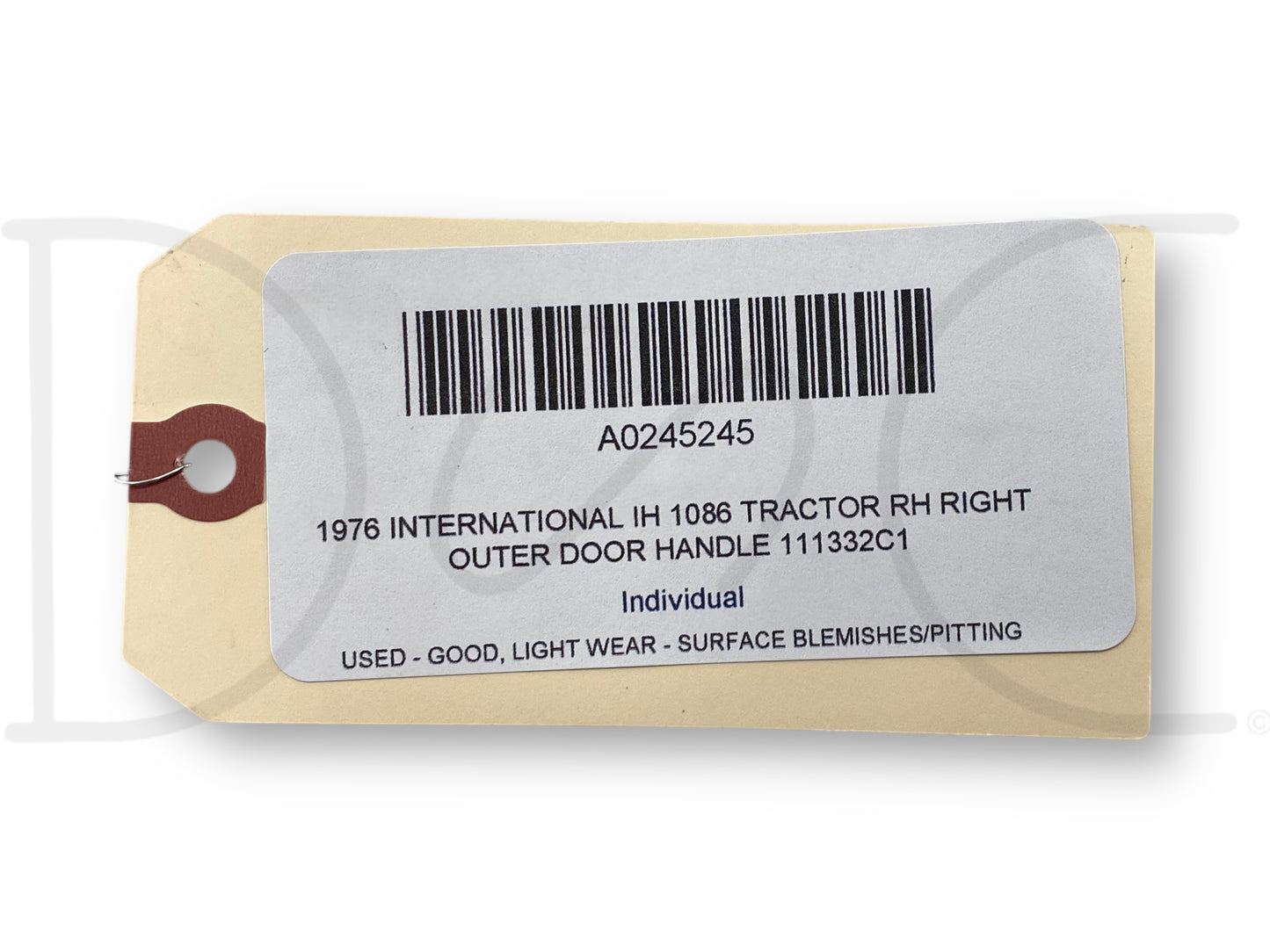 1976 International IH 1086 Tractor RH Right Outer Door Handle 111332C1