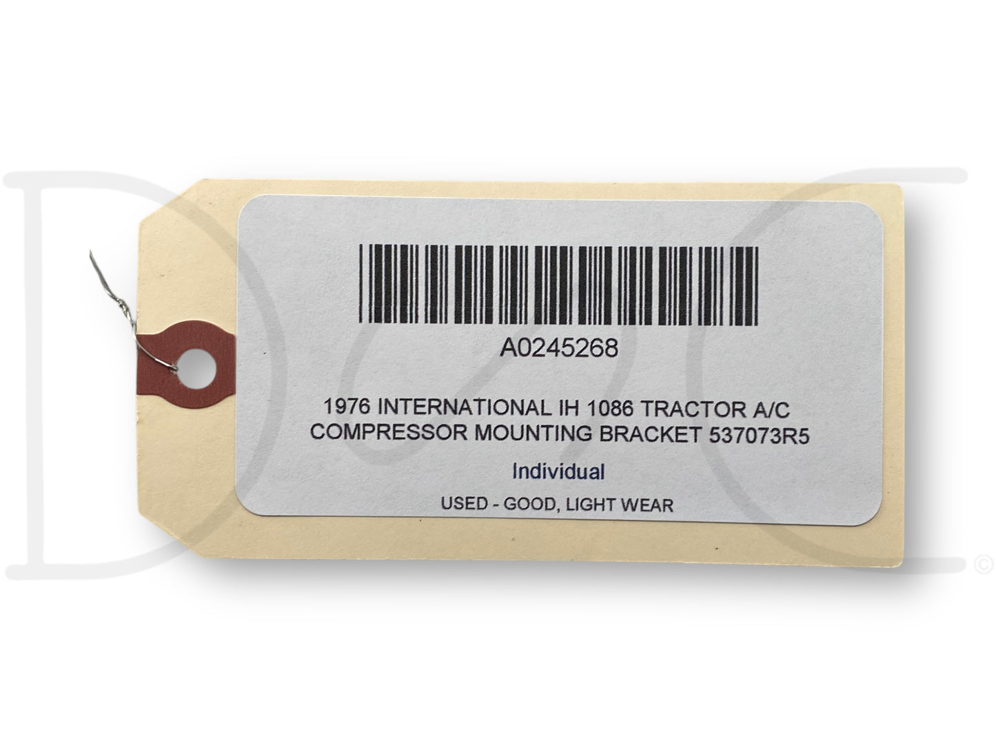 1976 International IH 1086 Tractor A/C Compressor Mounting Bracket 537073R5