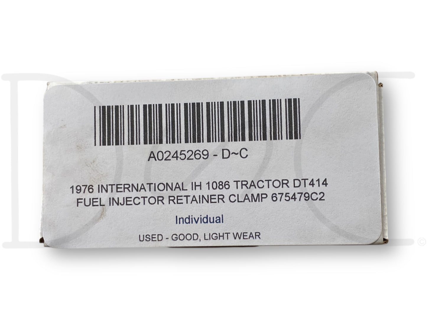 1976 International IH 1086 Tractor Dt414 Fuel Injector Retainer Clamp 675479C2