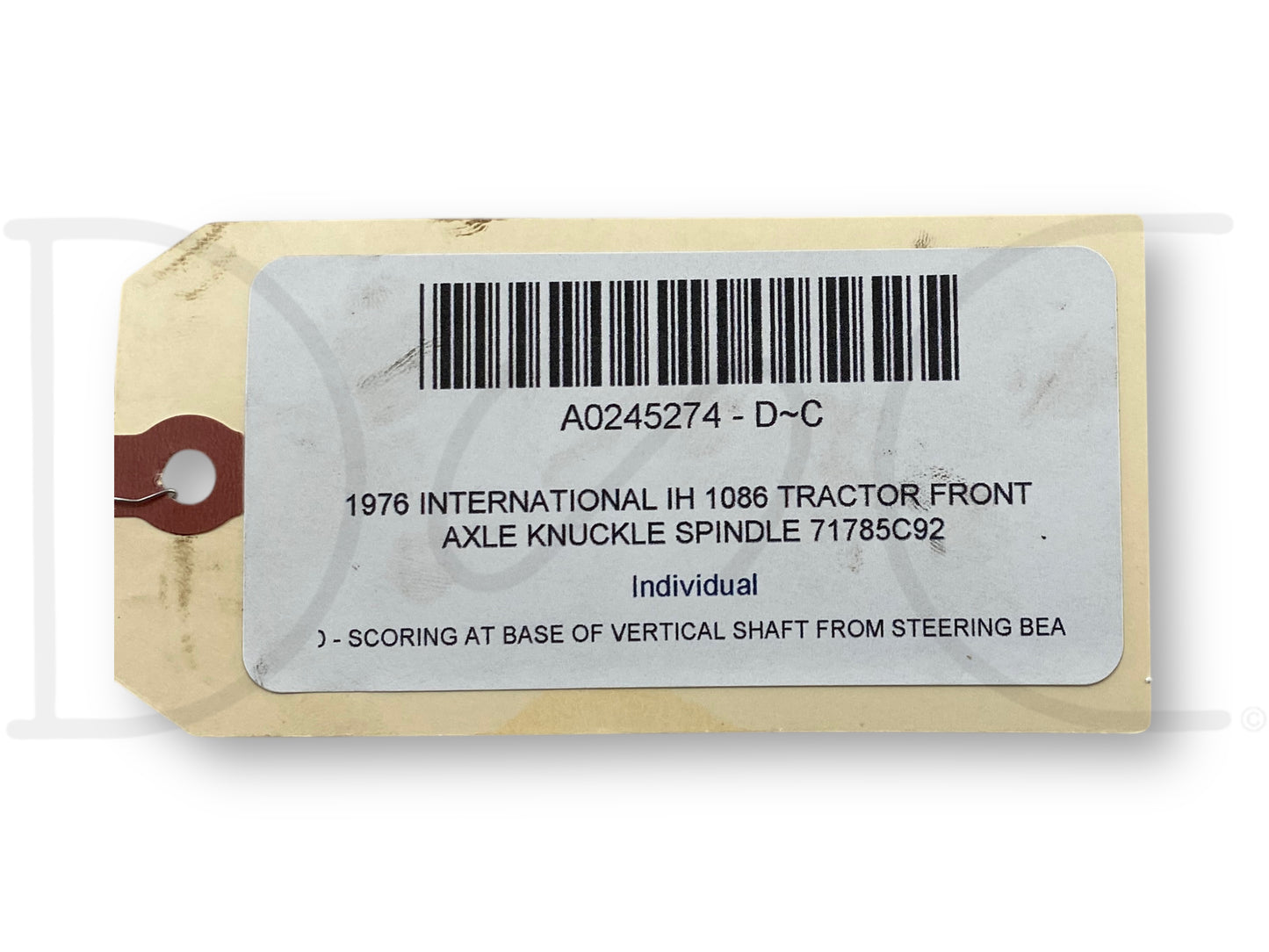 1976 International IH 1086 Tractor Front Axle Knuckle Spindle 71785C92