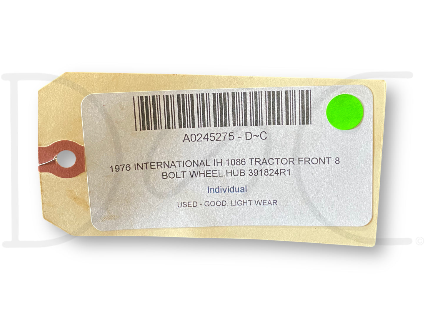 1976 International IH 1086 Tractor Front 8 Bolt Wheel Hub 391824R1