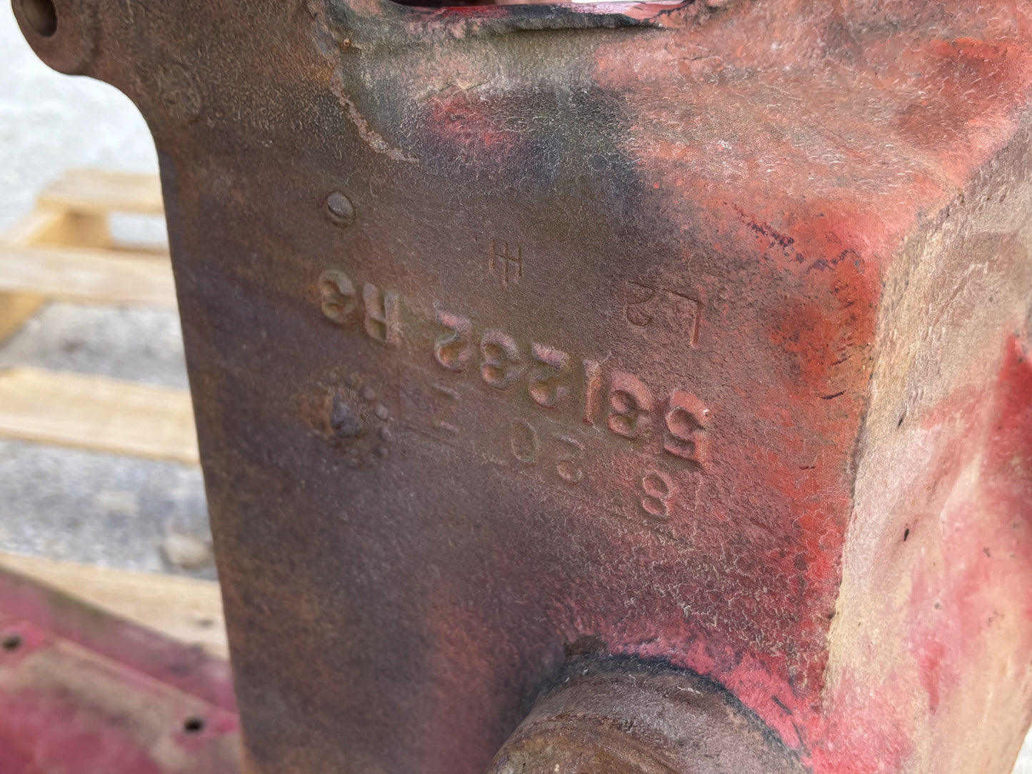 1976 International IH 1086 Tractor Front Radiator Grille Support Frame 71782C91