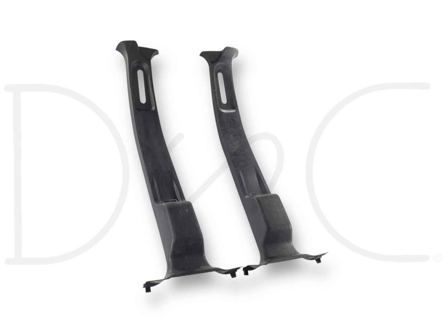 03-07 Ford F250 F350 Crew Cab B-Pillar Trim Panel Set Left Right Black OEM