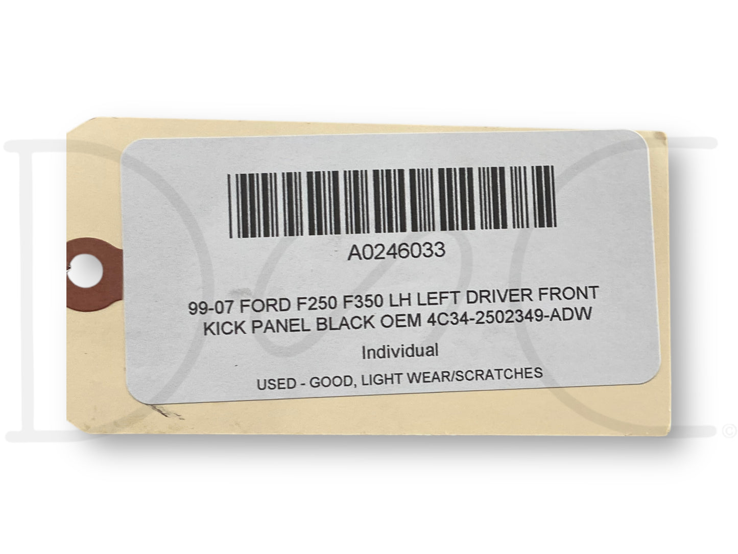 99-07 Ford F250 F350 LH Left Driver Front Kick Panel Black OEM 4C34-2502349-Adw
