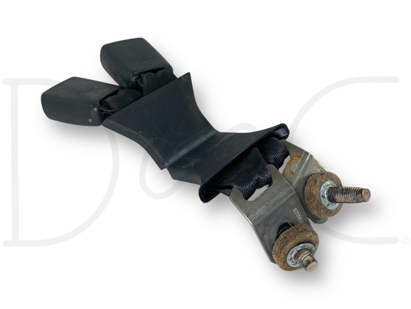 03-07 Ford F250 F350 Rear Seat Belt Seatbelt Latch Buckle Double Black OE