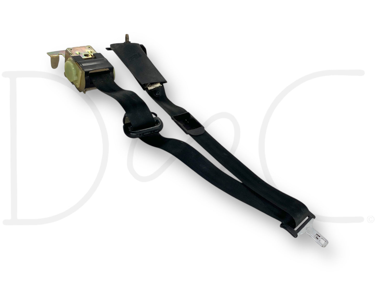 05-07 Ford F250 F350 LH Left Driver Rear Seat Belt Seatbelt Black OE