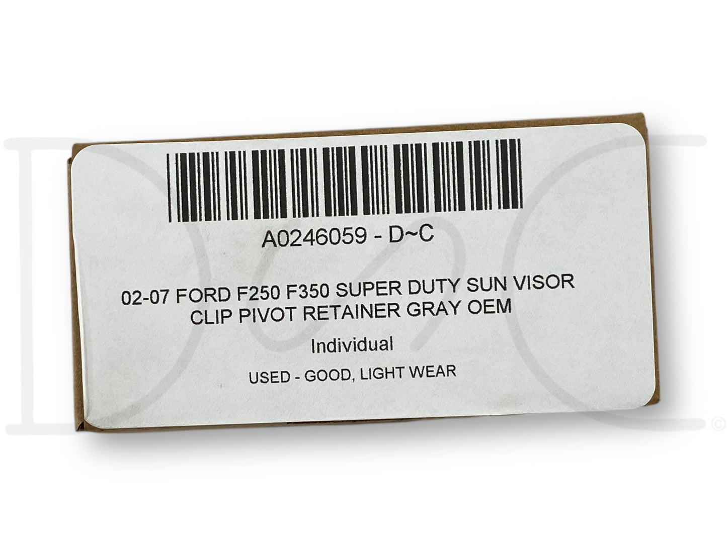 02-07 Ford F250 F350 Super Duty Sun Visor Clip Pivot Retainer Gray OEM