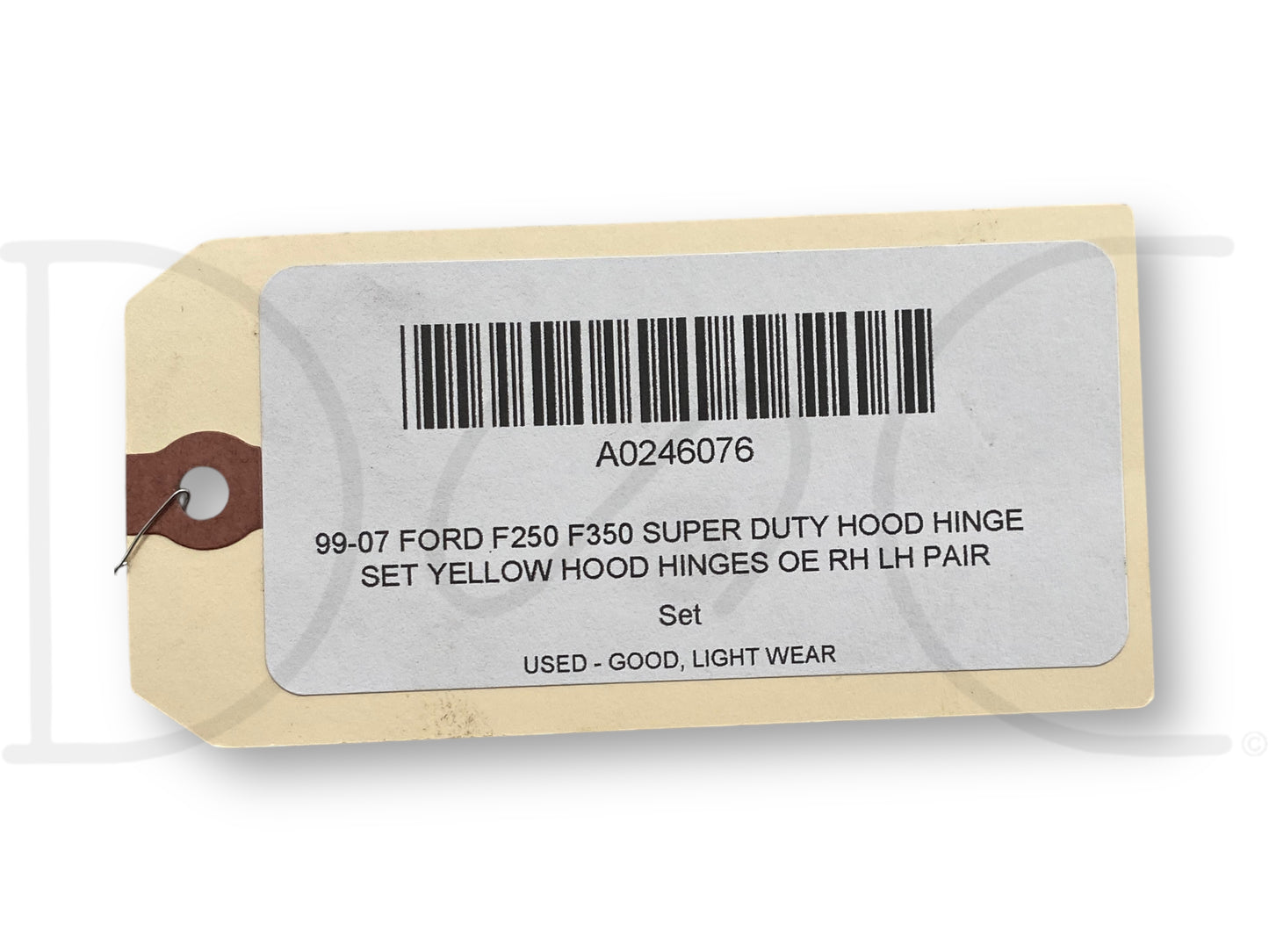 99-07 Ford F250 F350 Super Duty Hood Hinge Set Yellow Hood Hinges OE RH LH Pair