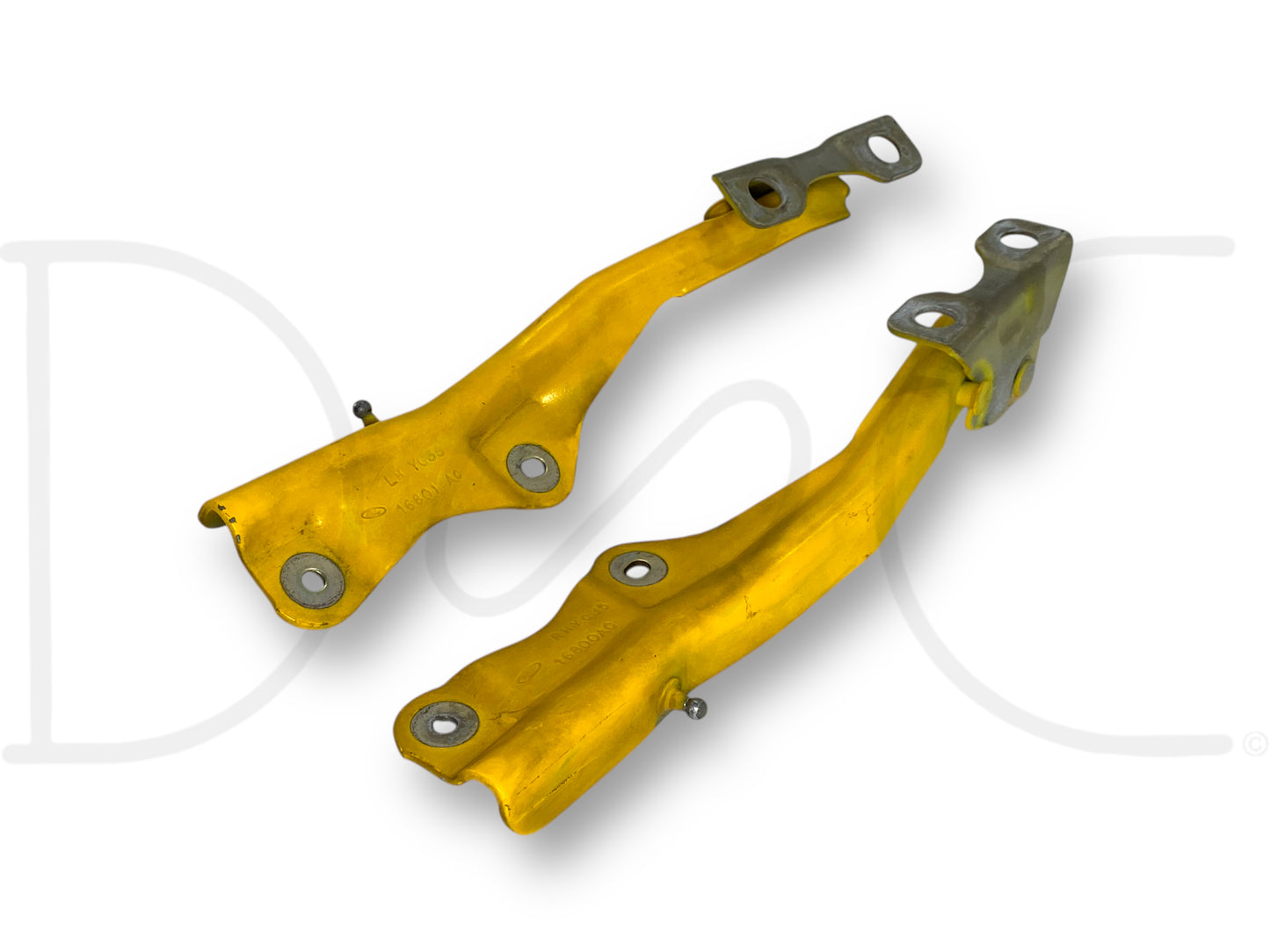 99-07 Ford F250 F350 Super Duty Hood Hinge Set Yellow Hood Hinges OE RH LH Pair
