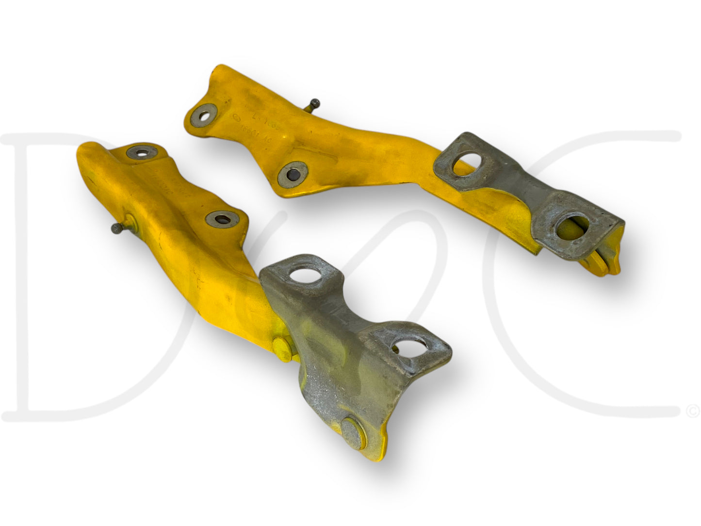 99-07 Ford F250 F350 Super Duty Hood Hinge Set Yellow Hood Hinges OE RH LH Pair