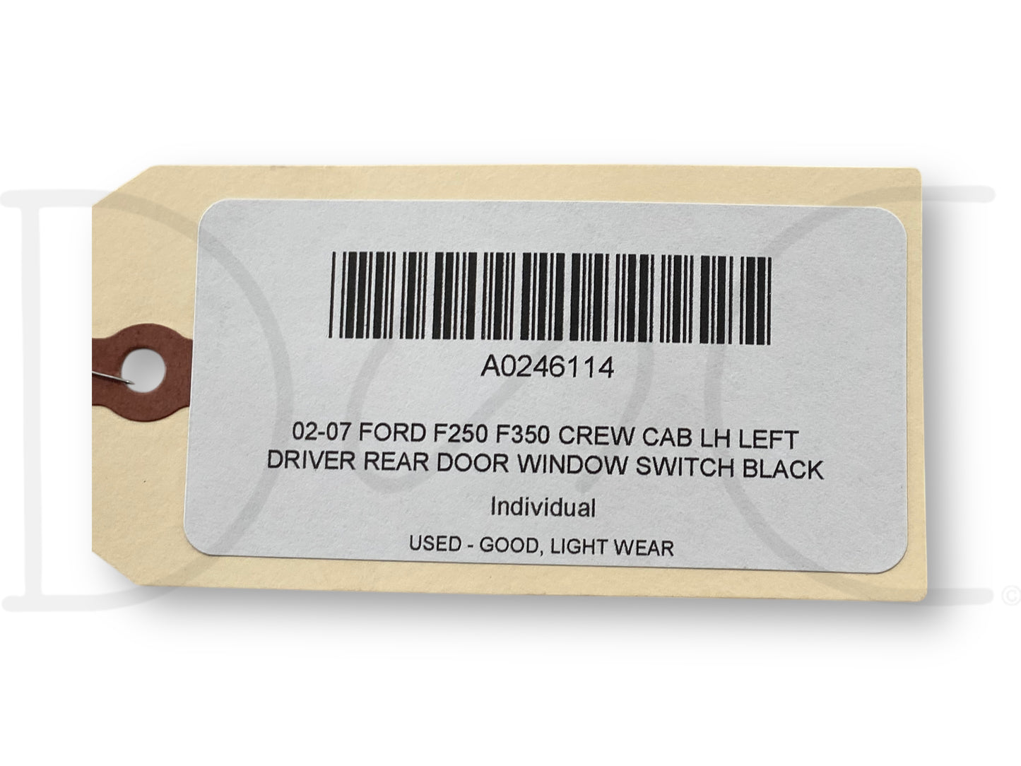 02-07 Ford F250 F350 Crew Cab LH Left Driver Rear Door Window Switch Black OEM