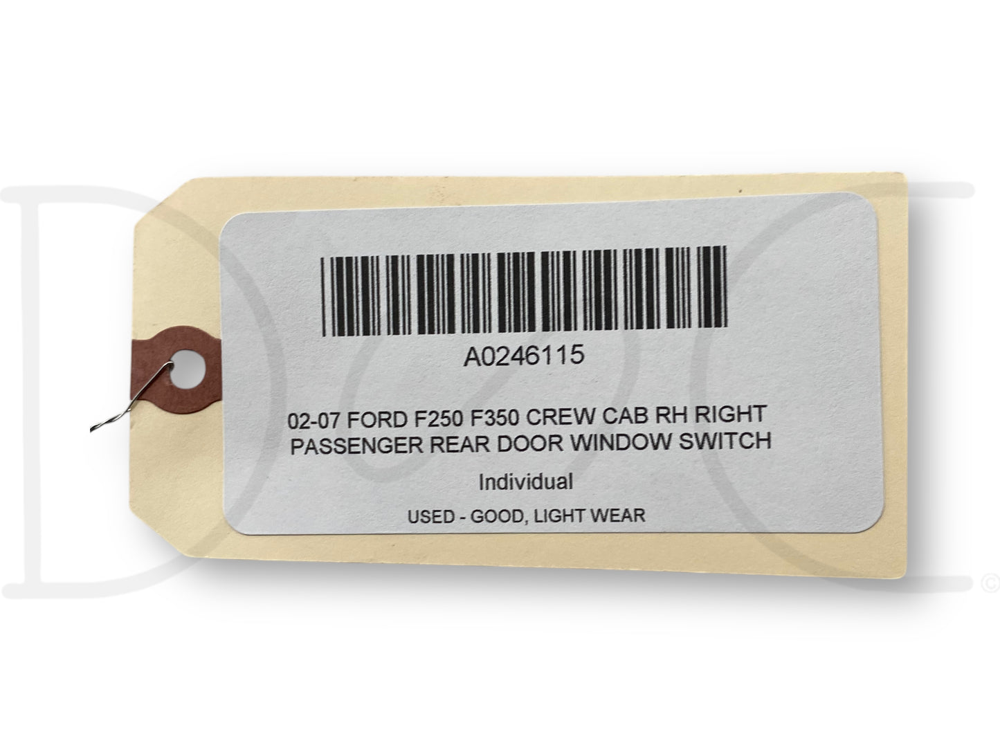 02-07 Ford F250 F350 Crew Cab RH Right Passenger Rear Door Window Switch