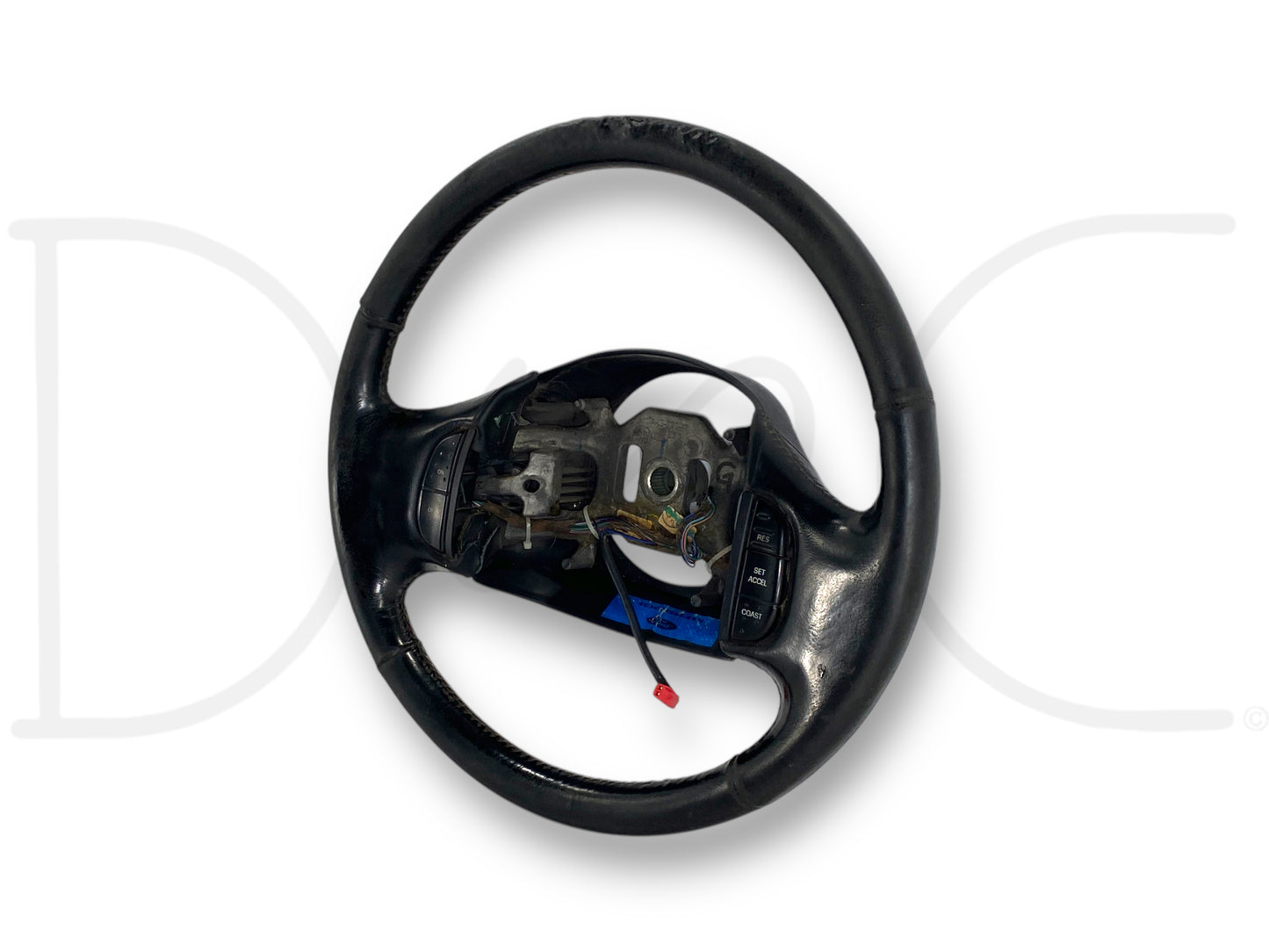 05-07 Ford F250 F350 Steering Wheel W/ Cruise Control Black Leather OEM *Blem*