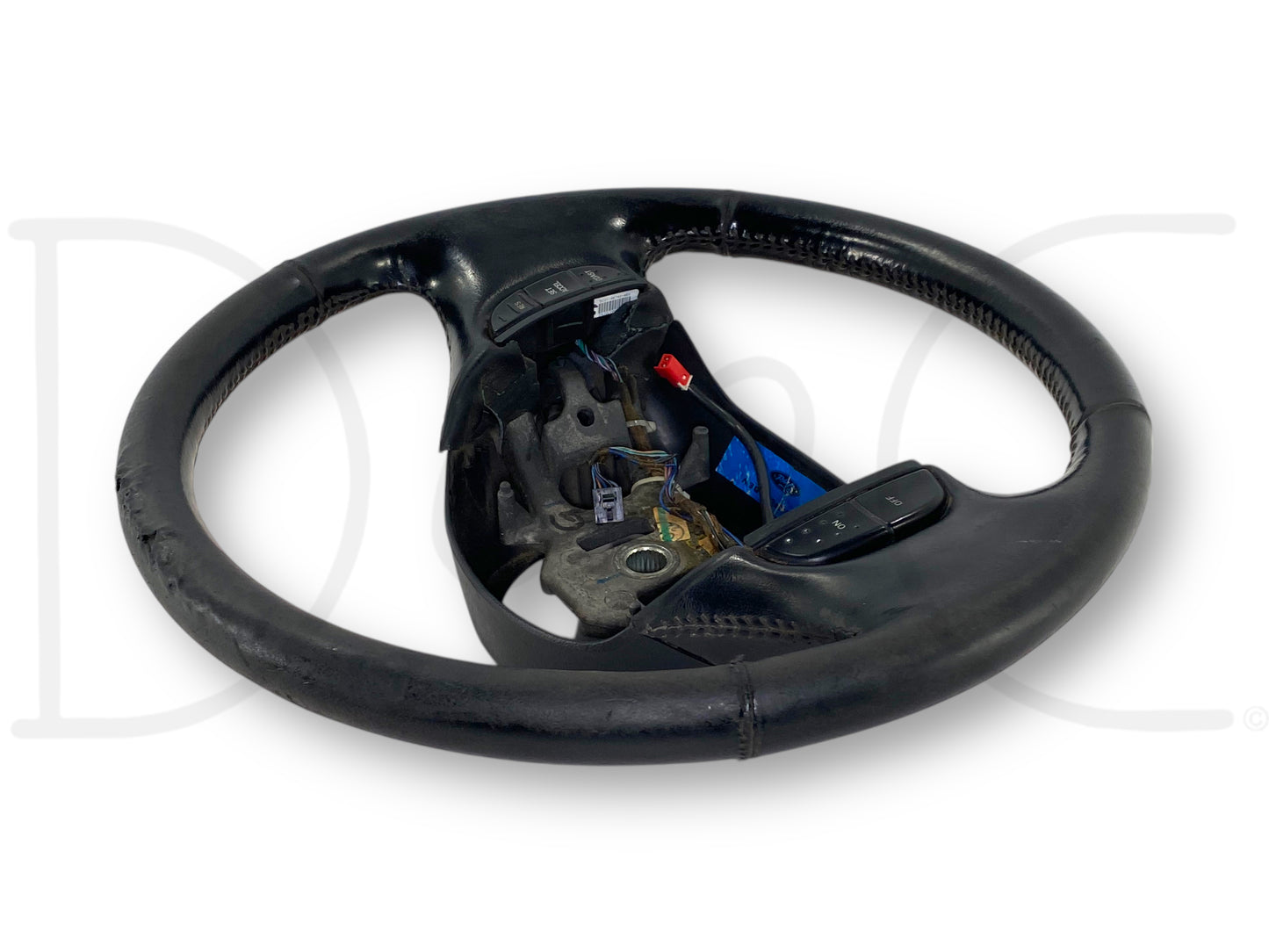 05-07 Ford F250 F350 Steering Wheel W/ Cruise Control Black Leather OEM *Blem*