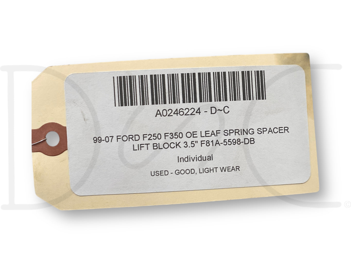 99-07 Ford F250 F350 OE Leaf Spring Spacer Lift Block 3.5" F81A-5598-Db
