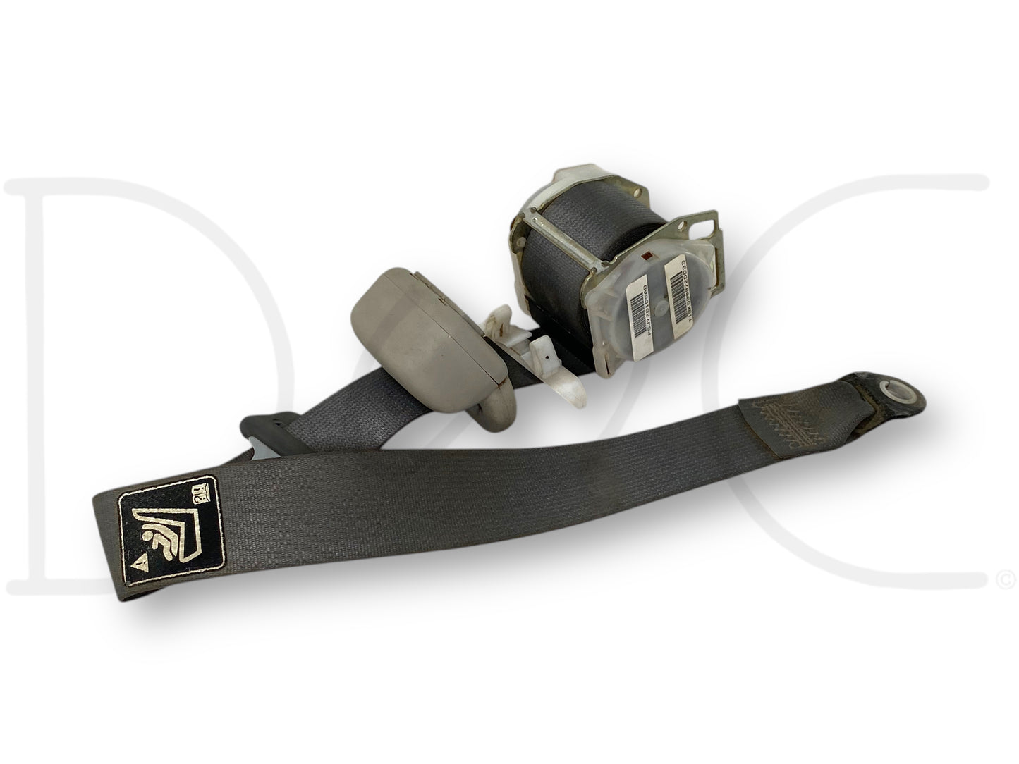 06-09 Dodge Ram 2500 3500 Quad RH Right Passenger Rear Seat Belt Seatbelt Gray