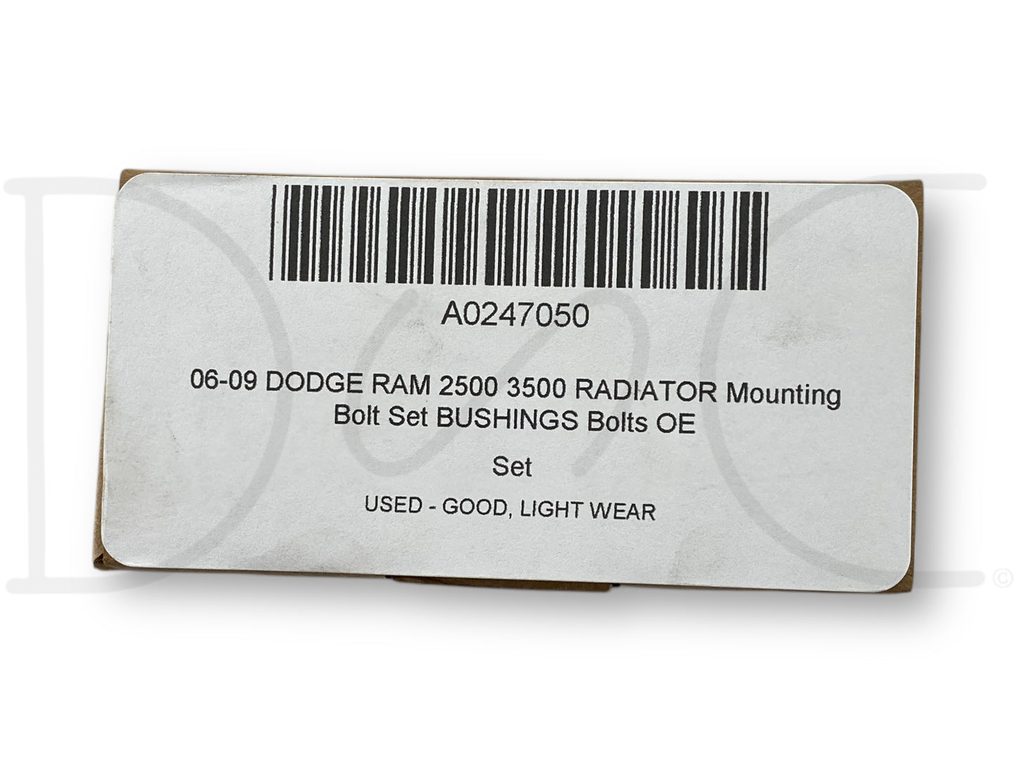 06-09 Dodge Ram 2500 3500 Radiator Mounting Bolt Set Bushings Bolts OE