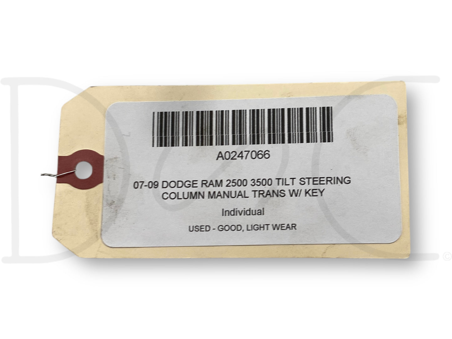 07-09 Dodge Ram 2500 3500 Tilt Steering Column Manual Trans W/ Key