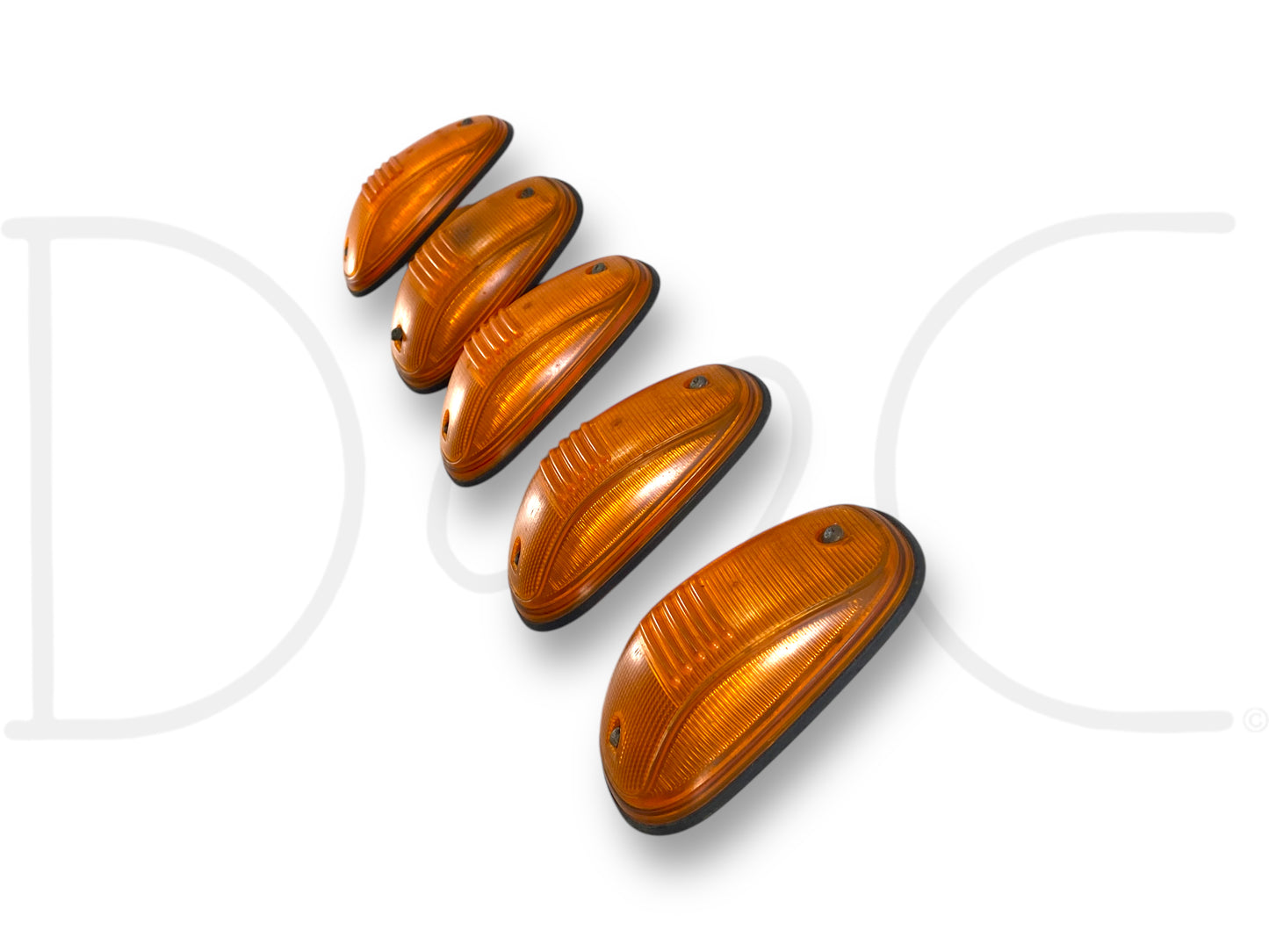 03-09 Dodge Ram 2500 3500 Cab Clearance Marker Light Lens Set OEM Roof Lights