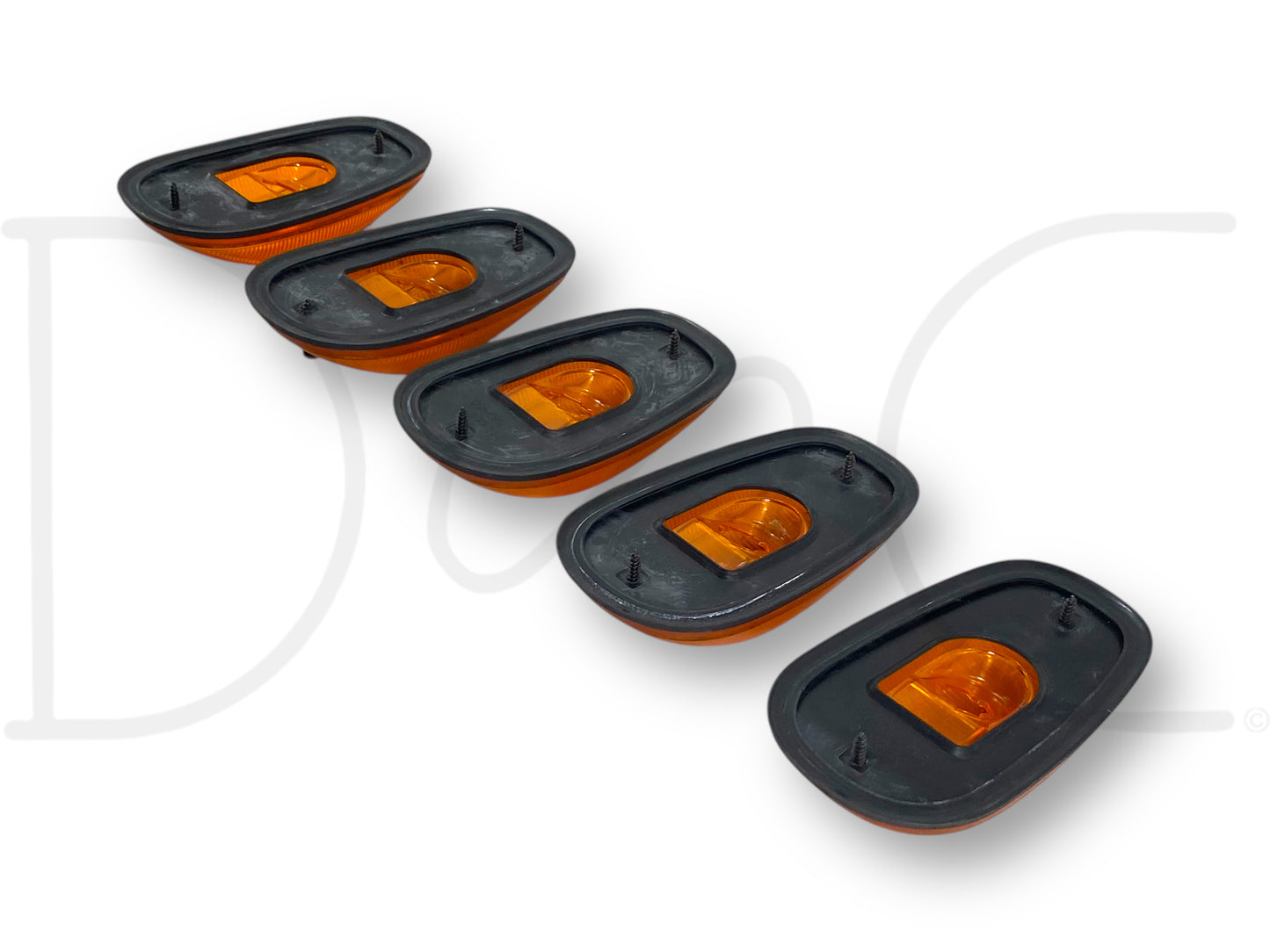 03-09 Dodge Ram 2500 3500 Cab Clearance Marker Light Lens Set OEM Roof Lights