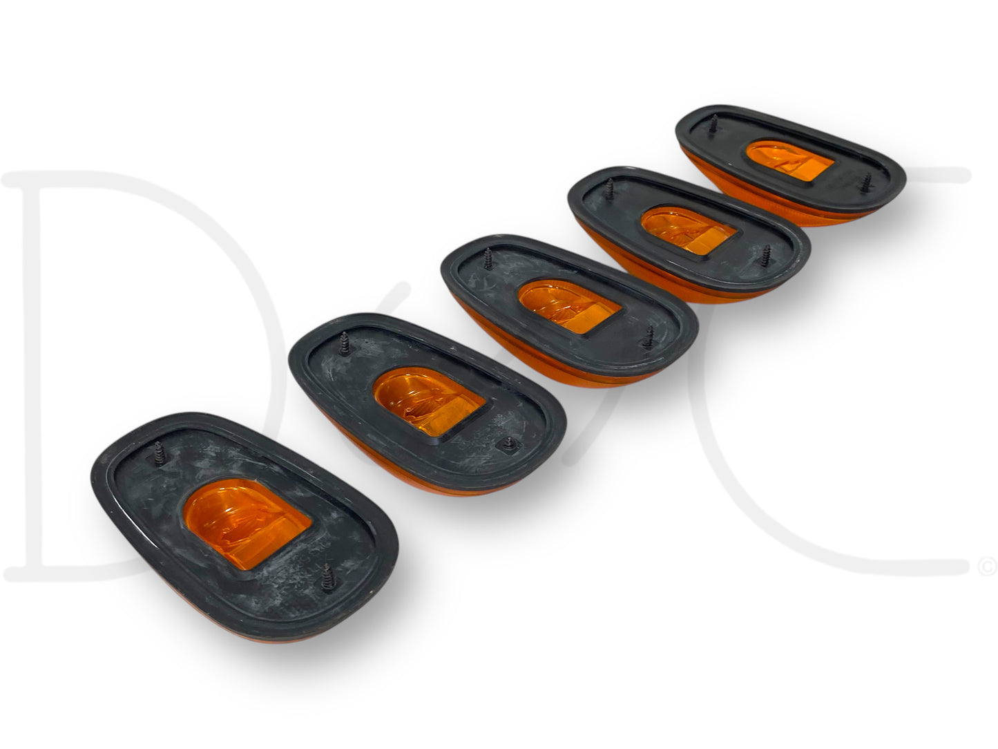 03-09 Dodge Ram 2500 3500 Cab Clearance Marker Light Lens Set OEM Roof Lights