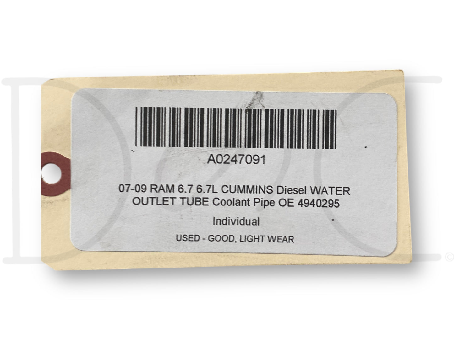 07-09 Ram 6.7 6.7L Cummins Diesel Water Outlet Tube Coolant Pipe OE 4940295