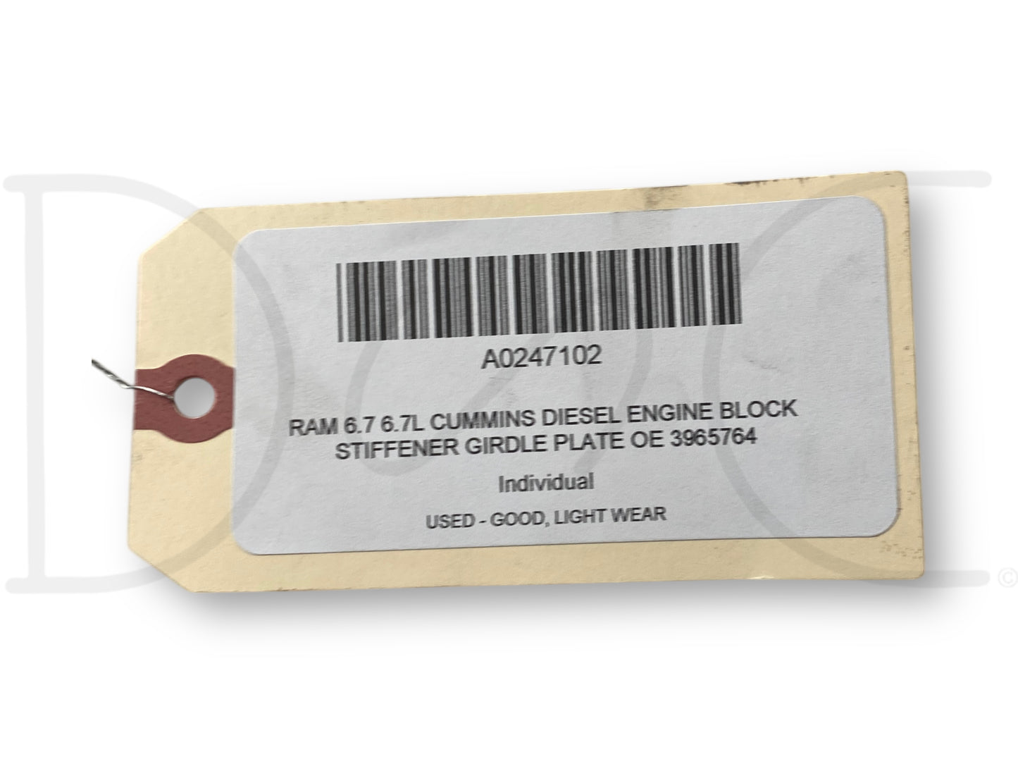 Ram 6.7 6.7L Cummins Diesel Engine Block Stiffener Girdle Plate OE 3965764