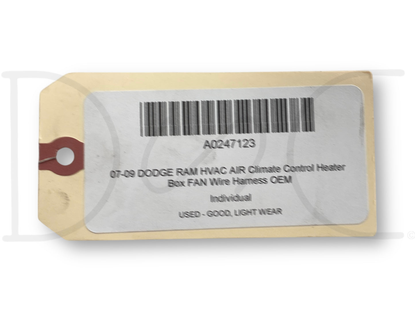 07-09 Dodge Ram HVAC Air Climate Control Heater Box Fan Wire Harness OEM