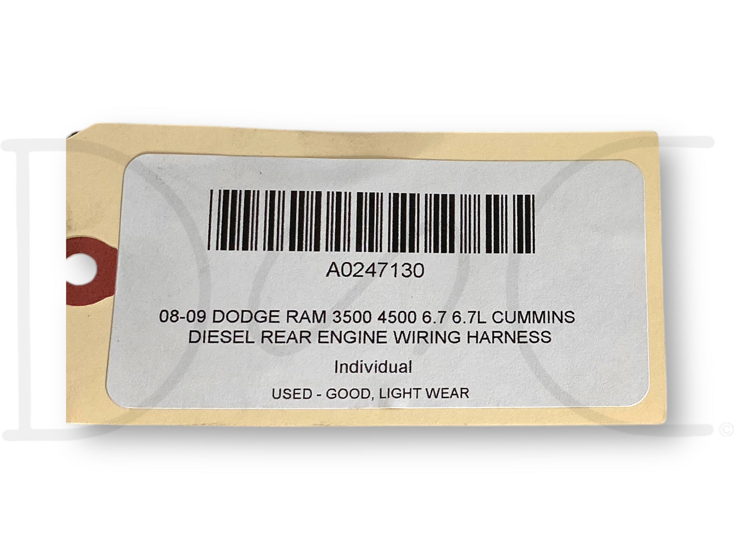 08-09 Dodge Ram 3500 4500 6.7 6.7L Cummins Diesel Rear Engine Wiring Harness