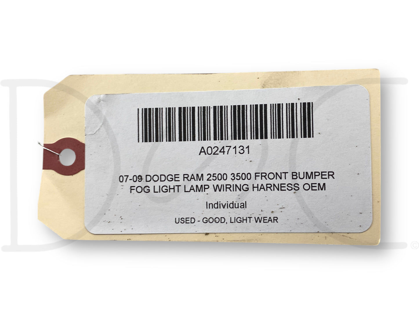 07-09 Dodge Ram 2500 3500 Front Bumper Fog Light Lamp Wiring Harness OEM