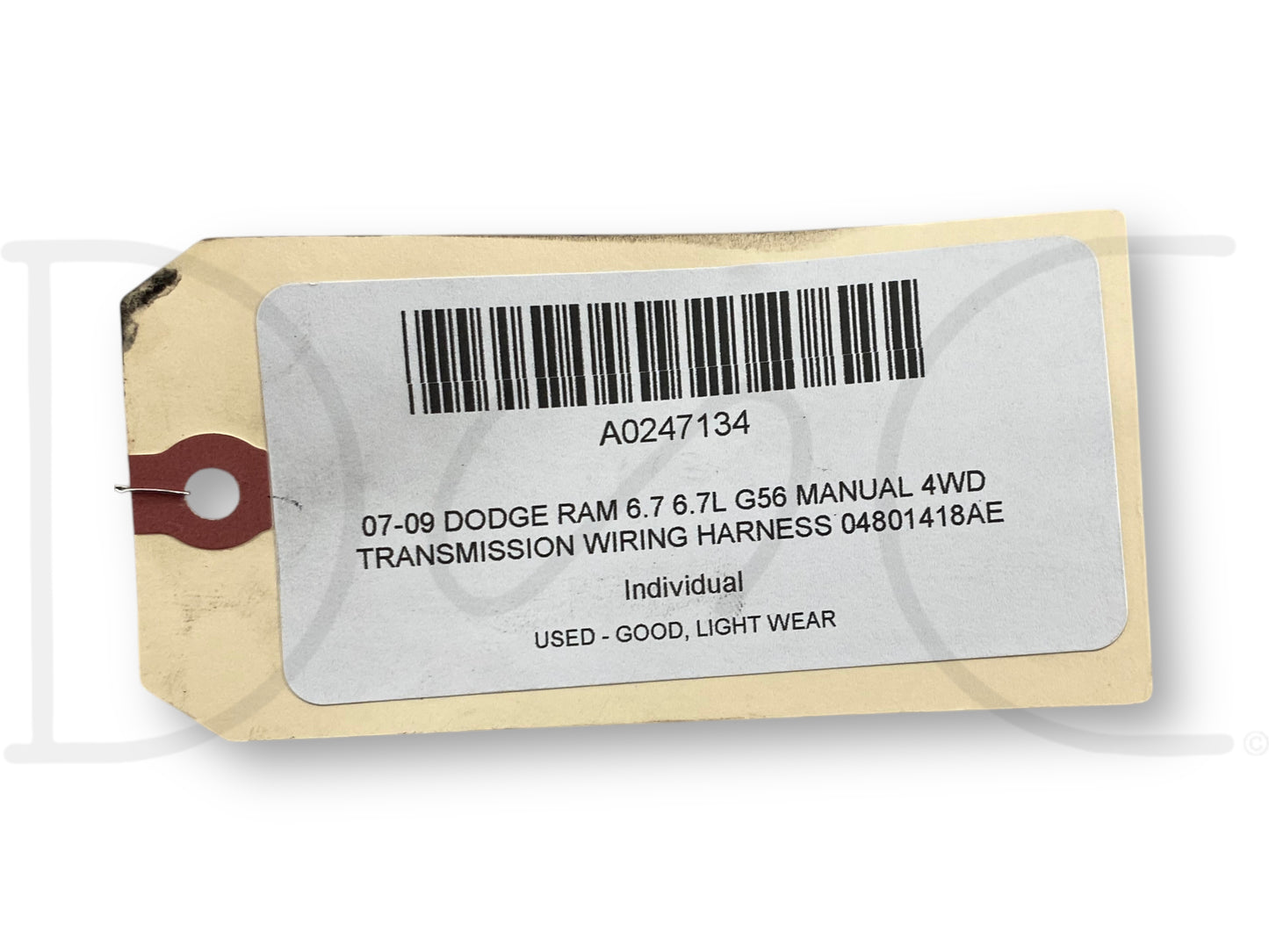 07-09 Dodge Ram 6.7 6.7L G56 Manual 4WD Transmission Wiring Harness 04801418Ae