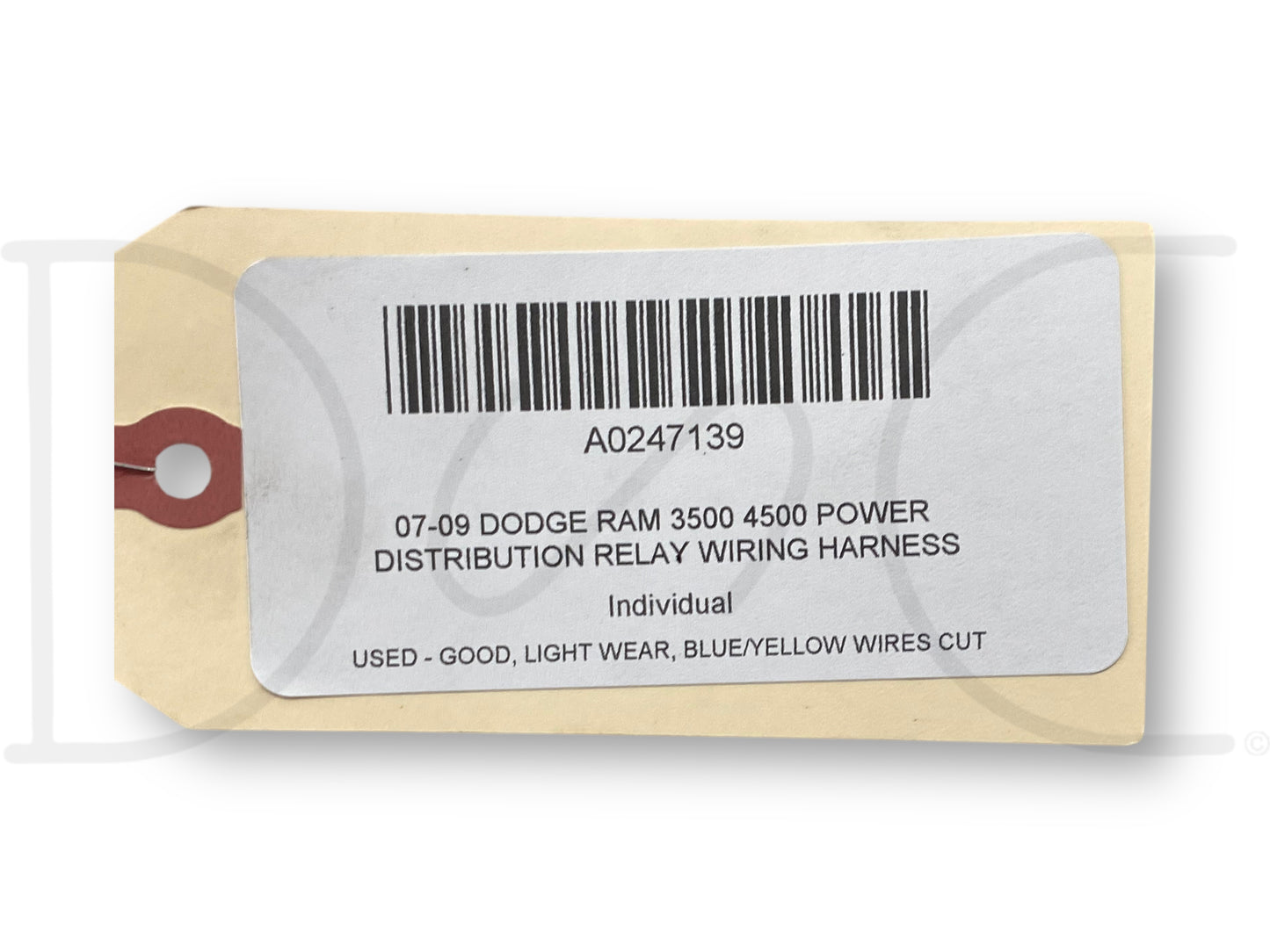 07-09 Dodge Ram 3500 4500 Power Distribution Relay Wiring Harness